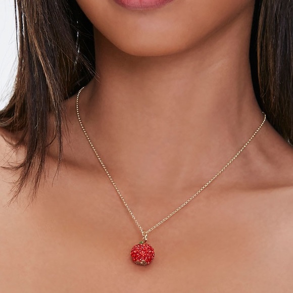 Disney Apple Charm Necklace - Picture 1 of 3